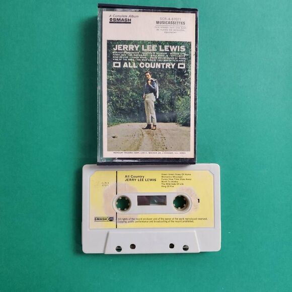 Jerry Lee Lewis All Country Cassette Smash Records - Picture 1 of 2